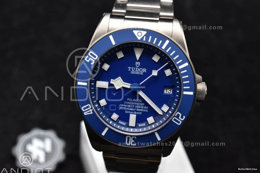 Edition ZF Best 1:1 on Snug Pelagos Titanium V A2824 Bracelet Blue 528 1007
